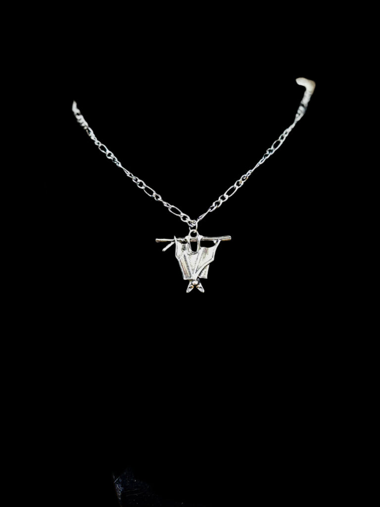 Bat on Branch Necklace