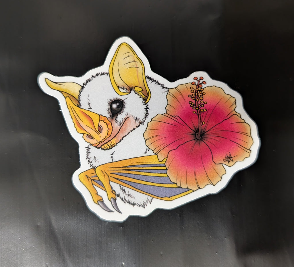 Honduran White Vinyl Sticker