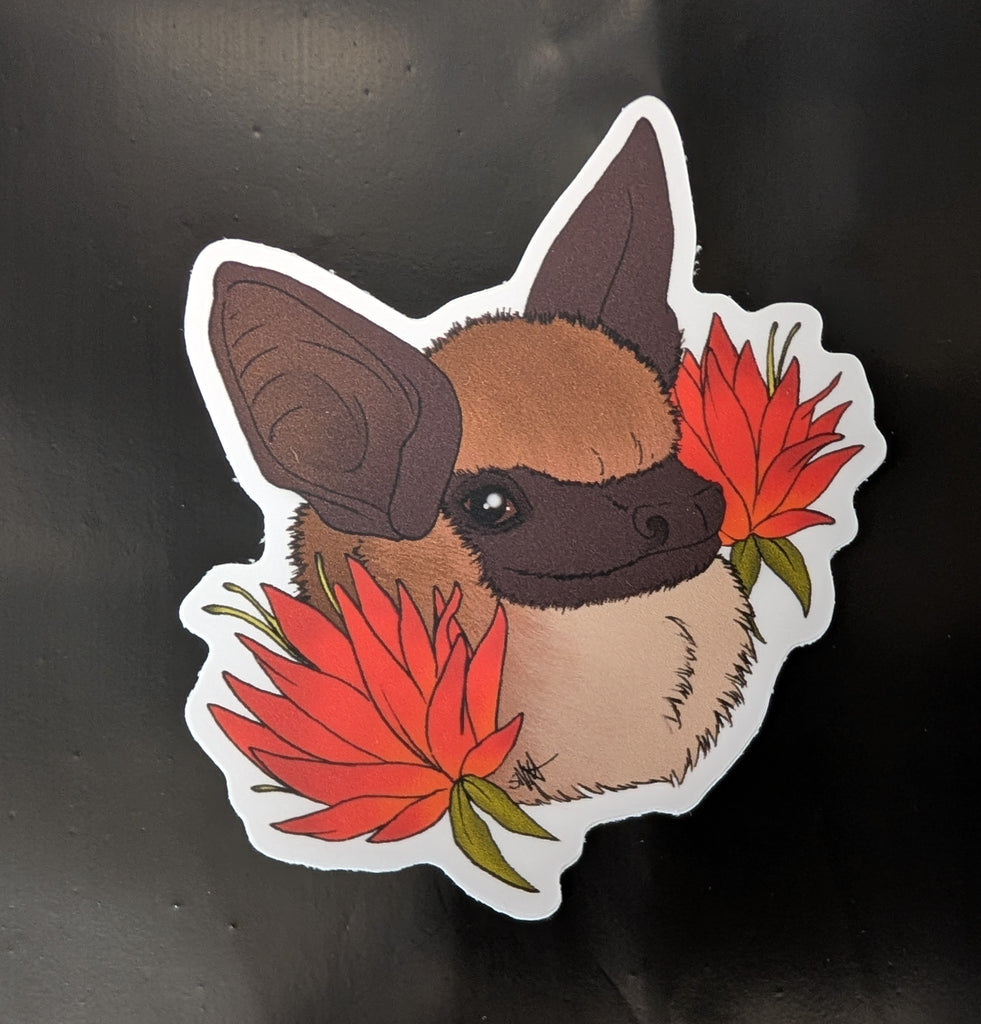 Little Brown Bat Vinyl Sticker