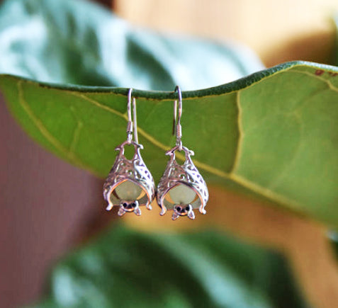 Sterling Silver Glow In The Dark Earrings