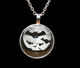 Bat and Moon Pendant