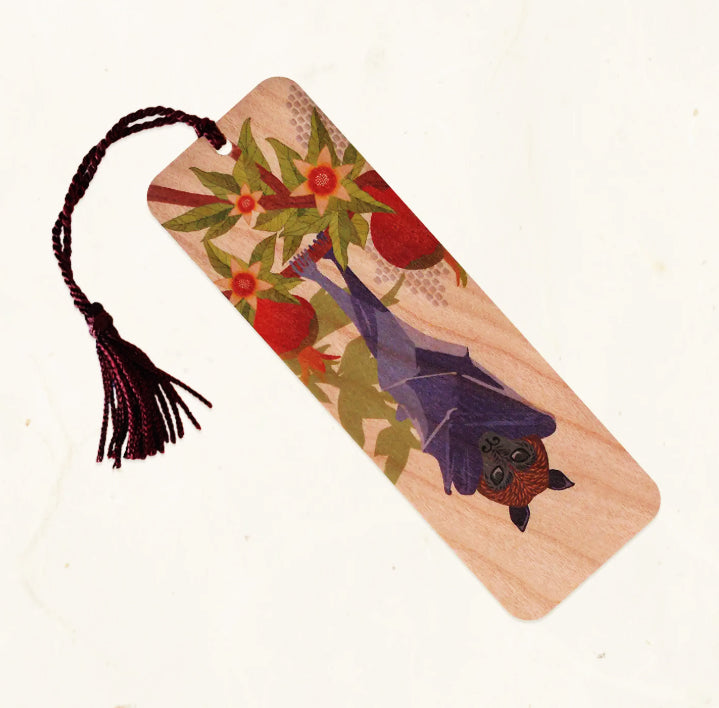 Flying Fox Wooden Bookmark