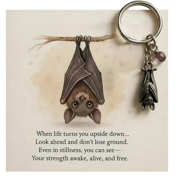 Emotional Support Bat Keychain