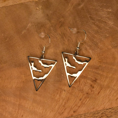 Geometric Bat Earrings