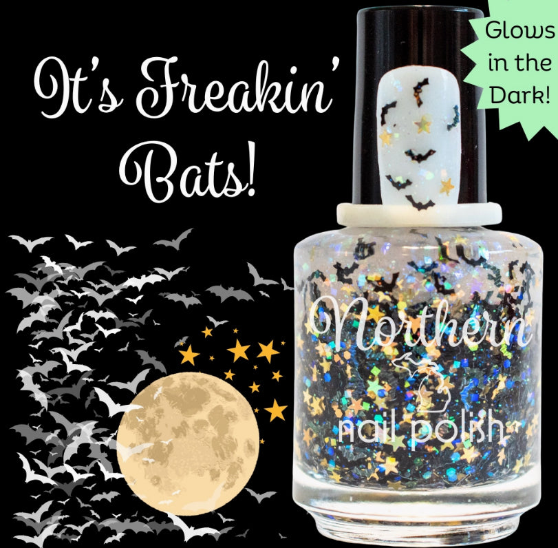 It’s Freakin’ Bats ~ Glow in the dark Nail Polish