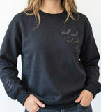 Bats Puff Print Crewneck Sweatshirt