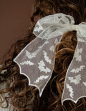 Lacy Bats Clip-on Bow