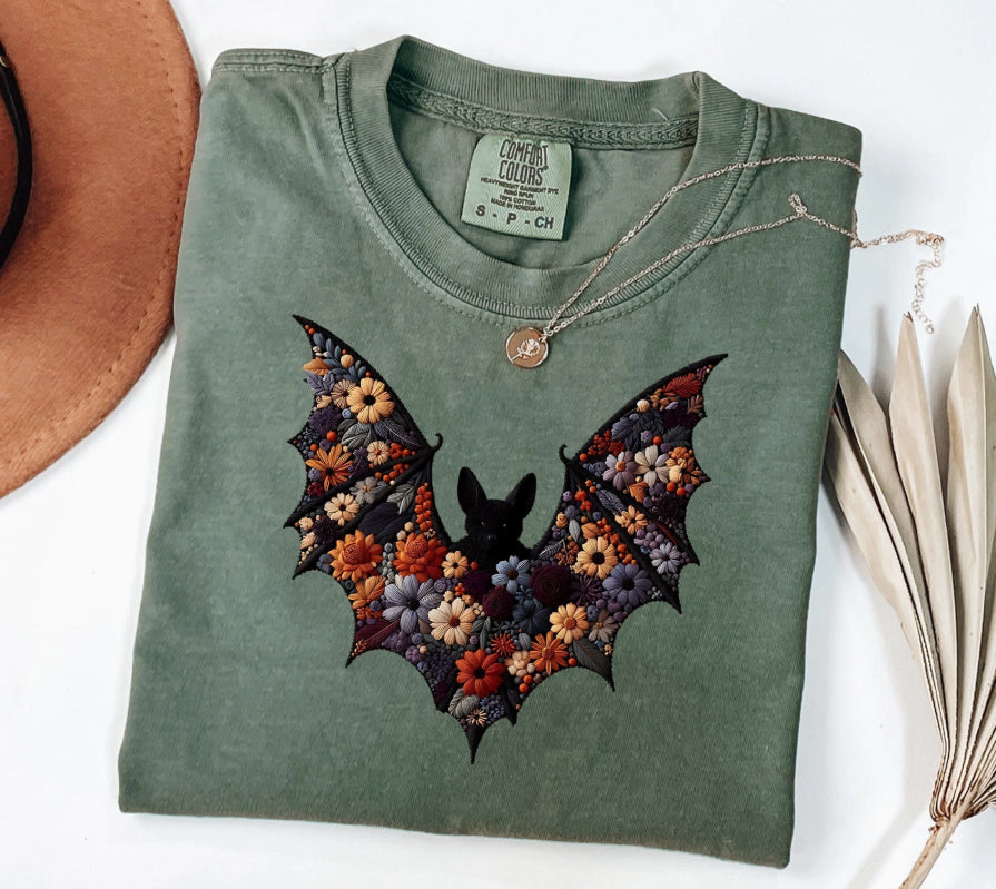 Sage Tee with 3-D Faux Embroidery