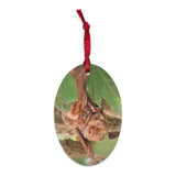 Eastern Red Wooden Ornament