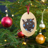Chessie's Face Wooden Ornament