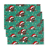 Santa Bat Wrapping Paper Sheets (3)