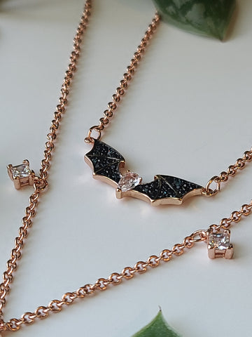 Copper Teardrop Bat Necklace – Bat World Store